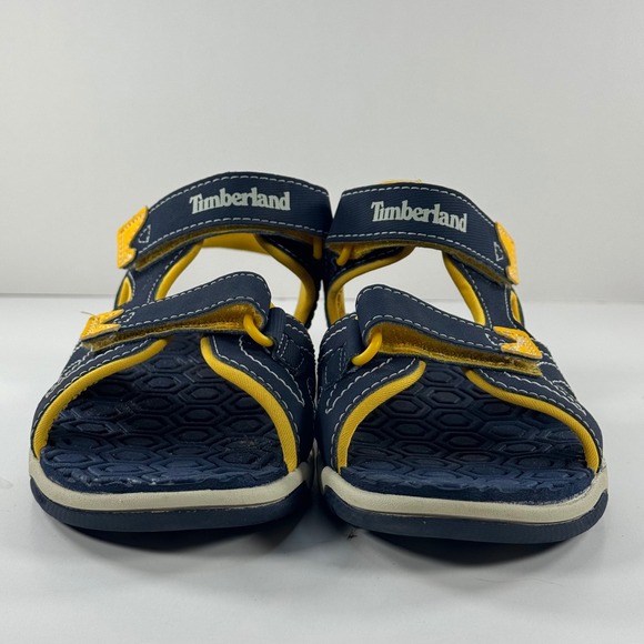 Timberland Adventure Seeker Boys Navy Yellow Sandals A5798 Size 2 US - Picture 4 of 12